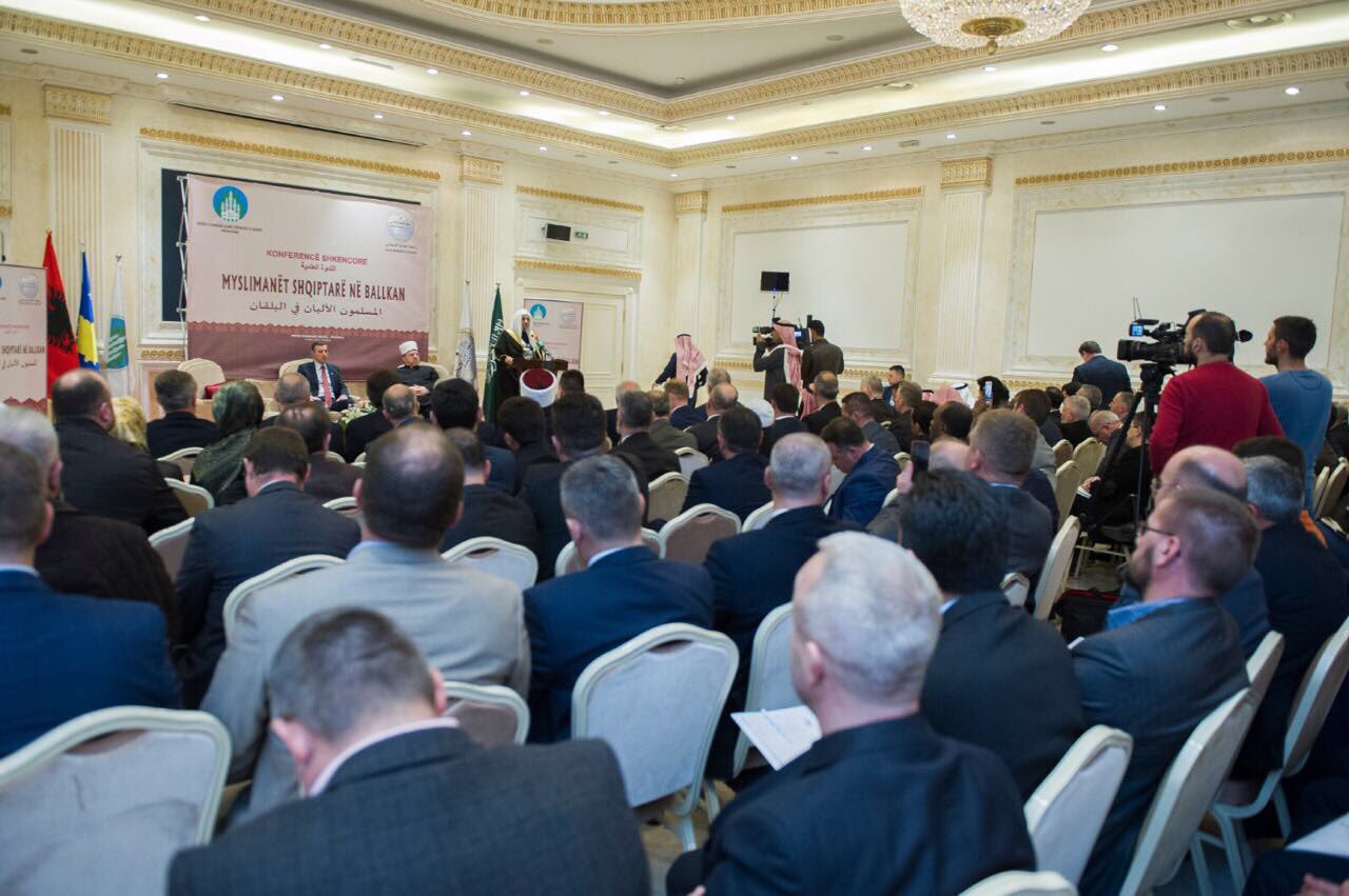 HE the SG gives opening speech at the symposium organized by the MWL in Kosovo under the patronage of HE the Parliament President & the Mufti 