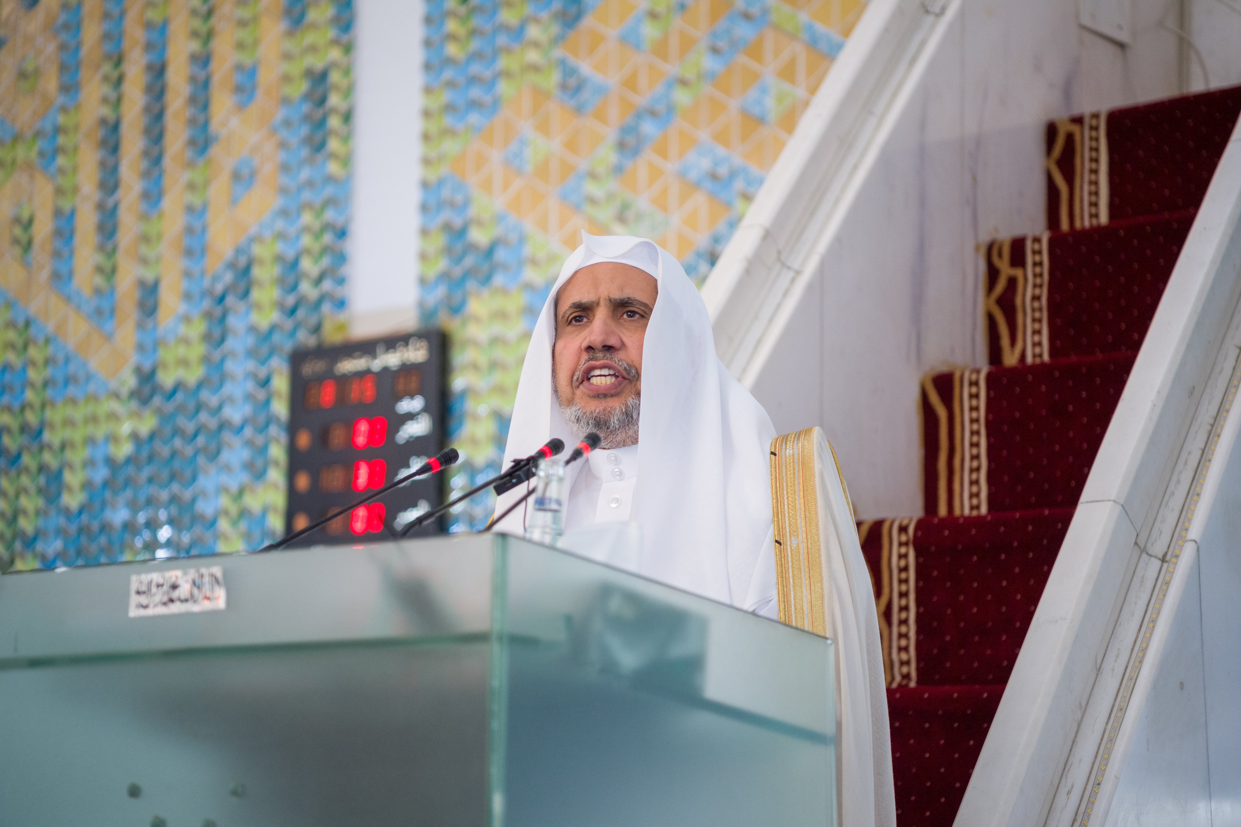 His  Excellency Sheikh Dr. Mohammed Al-Issa delivered the official Eid Al-Fitr sermon of the Islamic Republic of Pakistan at the King Faisal Mosque