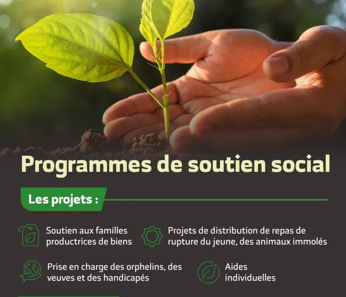 Plus de 5 millions de bénéficiaires aux programmes de soutien social mis en application par la  Ligue Islamique Mondiale à travers le monde.
