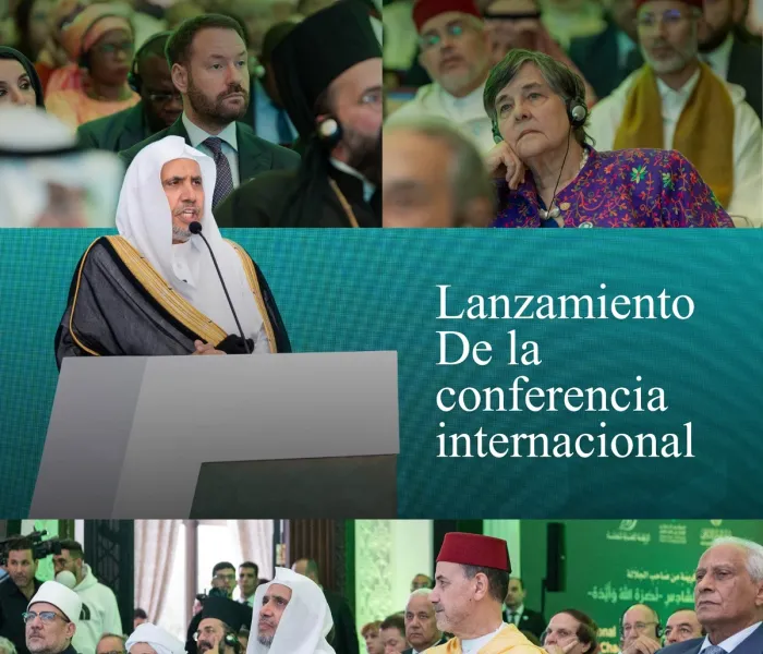 « La fuerza de la fe en Dios frente a los riesgos del ateísmo »  El Secretario General, Presidente de la Comisión de Ulemas, el Sheij Mohammed Al-Issa