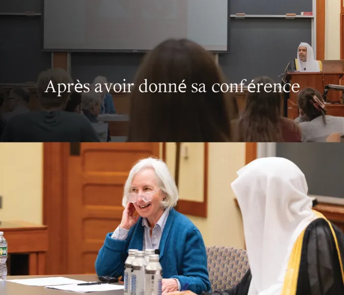 Après la conférence donnée par le SG à la faculté de droit de l’université de Harvard :