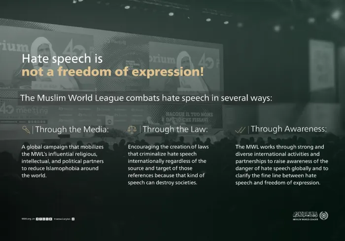 Hate speech is not freedom of expression! 