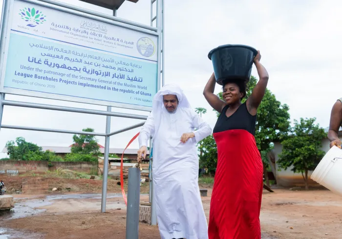 L'année dernière, la LIM a creusé des milliers de puits au Ghana . L'accès à l'eau potable est un droit humain et contribue de manière significative à réduire la pauvreté des populations vulnérables. solidarité