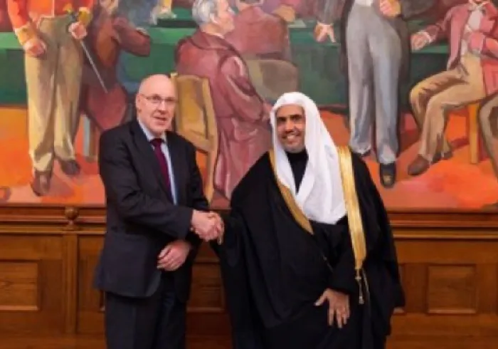 HE Dr. Mohammad Alissa met with Steingrímur J. Sigfússon, the Speaker of the Icelandic Parliament and discussed the importance of. peaceful coexistence among religions at Althingi, the oldest surviving parliament in the world