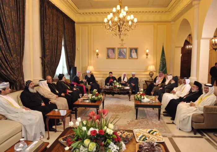 ‏معالي الأمين في لقاء الطوائف اللبنانية، برعاية الملتقى الثقافي السعودي اللبناني: