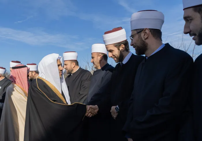 المشيخة الإسلامية وعمدة زغرب ووسائل الإعلام في كرواتيا أثناء احتفائهم اليوم بلقاء معالي الشيخ د.محمد العيسى