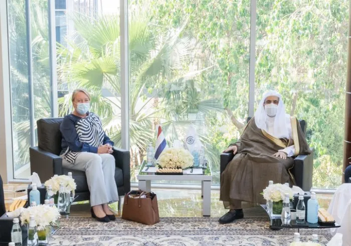 His excellency Dr. Mohammad Alissa met with her excellency Janet Alberda the Ambassador of the Netherlands to the Kingdom of Saudi Arabia