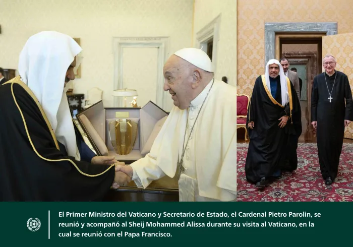 El Papa Francisco recibió en el Vaticano al Secretario General, Presidente de la Comisión de Ulemas, el Sheij Mohammed Al-Issa