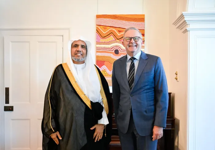 رئيس وزراء أستراليا يستقبل الأمين العام لرابطة العالم الإسلامي