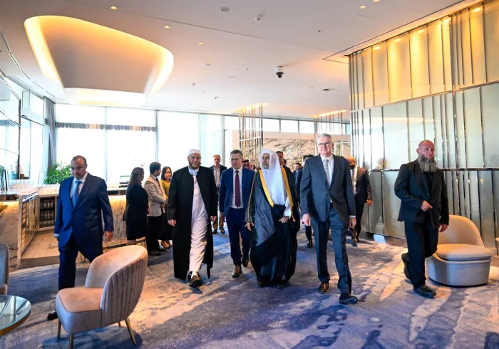 احتفاءً بزيارة معالي الأمين العام، رئيسِ هيئة علماء المسلمين، فضيلةِ الشيخ د.⁧‫محمد العيسى‬⁩ ‬⁩، أقام مجلسُ الأئمة الفيدراليّ الأسترالي مأدبةَ غداءٍ