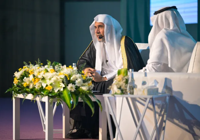 ‏صورٌ من محاضرة وحوار معالي الشيخ د.⁧‫محمد العيسى‬⁩ ‬⁩، ظُهرَ اليوم، في رحاب مكة المكرمة، حولَ: "الوسطيّة السعودية: من المنهج الفقهي إلى الرِّيادة العالميّة"، بدعوةٍ من هيئة الصحفيين السعوديين