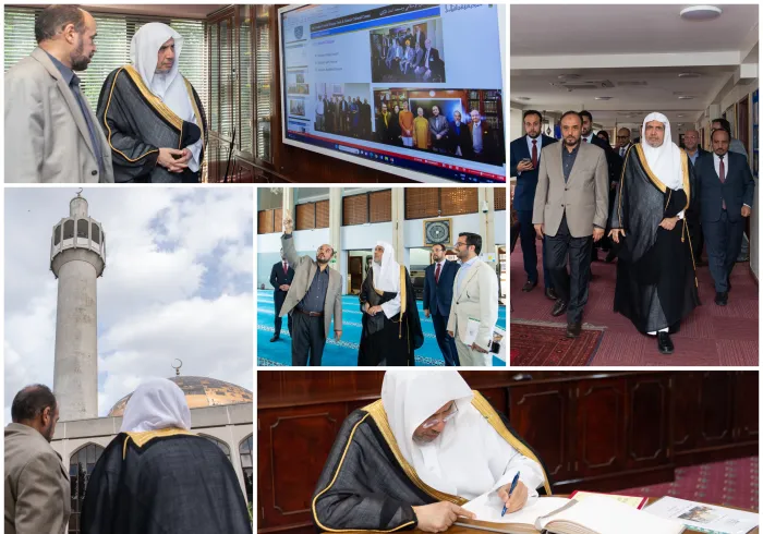 استضاف المركز الثقافي الإسلامي بلندن معالي الأمين العام، رئيس هيئة علماء المسلمين، فضيلة الشيخ د.⁧‫محمد العيسى‬⁩، حيث التقى فضيلةَ رئيس المركز والعاملين فيه، مطلعاً على مستجدات مرافقه ومناشطه