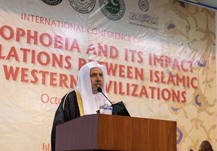 شكَّلَت نتائج مؤتمر باكستان الدولي الذي رعته ⁧‫رابطة العالم الإسلامي‬⁩ قبل عامين، خطوة مهمة للإسهام في تعزيز العمل الإسلامي المشترك للتصدي لأفكار رُهاب الإسلام "الإسلاموفوبيا"