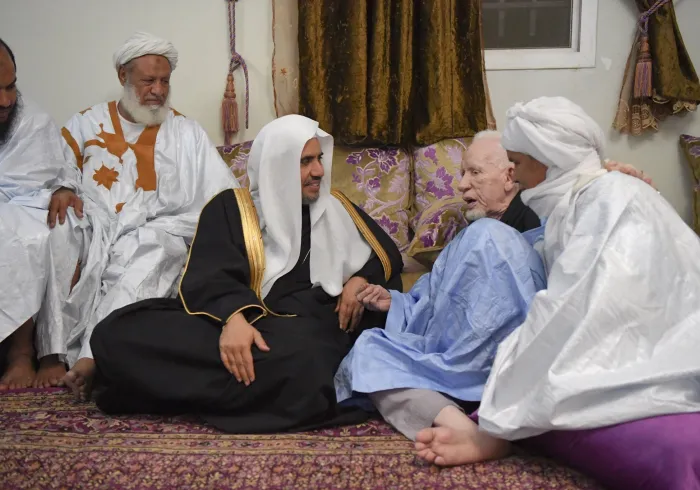 معالي الأمين العام يزور الشيخ العلامة حمدن بن التاه رئيس رابطة علماء موريتانيا