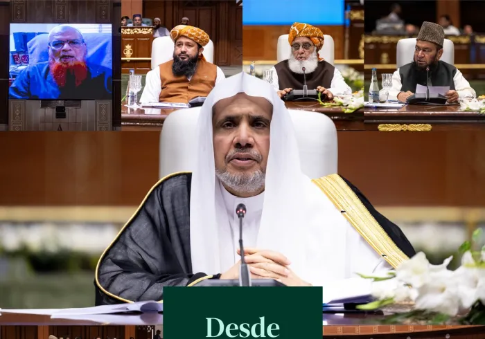 Imágenes de la inauguración, anoche en Islamabad, por el Secretario General de la Liga Del Mundo Islámico, Presidente del Consejo de Ulemas, el Sheij Mohammed Alissa, de los trabajos del foro.