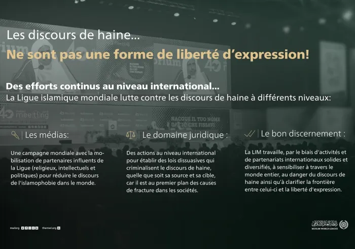 Le discours de haine n’est pas la liberté d’expression !