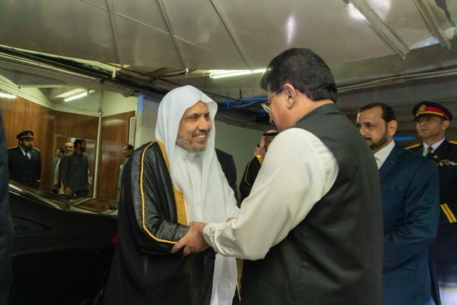 ‏Le président du Sénat du Pakistan Muhammad Sadiq Sanjrani rencontre Mohammad Alissa