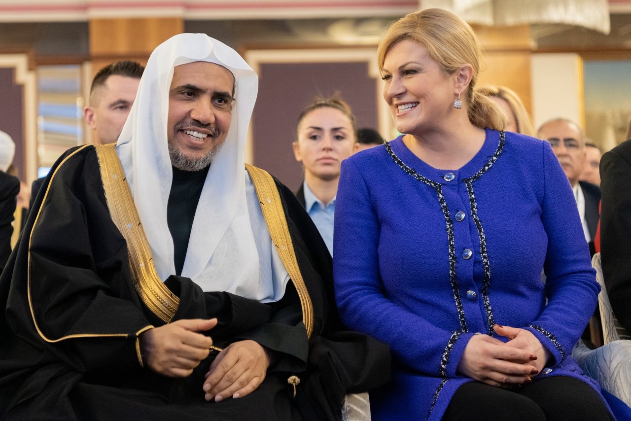 فخامة رئيسة جمهورية كرواتيا تفتتح في زغرب مؤتمر رابطة العالم الإسلامي حول الأخوة الإنسانية لتعزيز الأمن والسلام