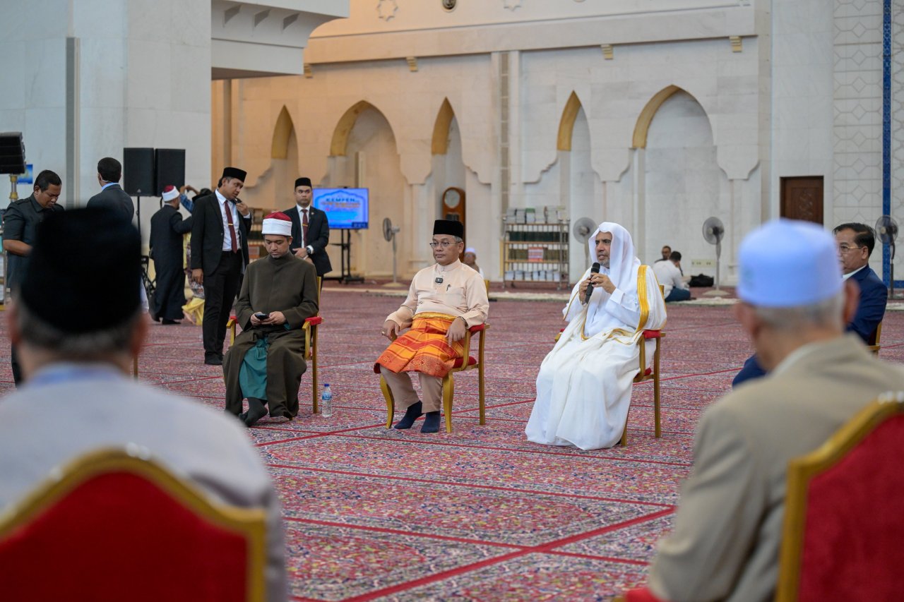 After delivering the Friday sermon and leading the prayer at the largest mosque in the Malaysian capital, Kuala Lumpur: