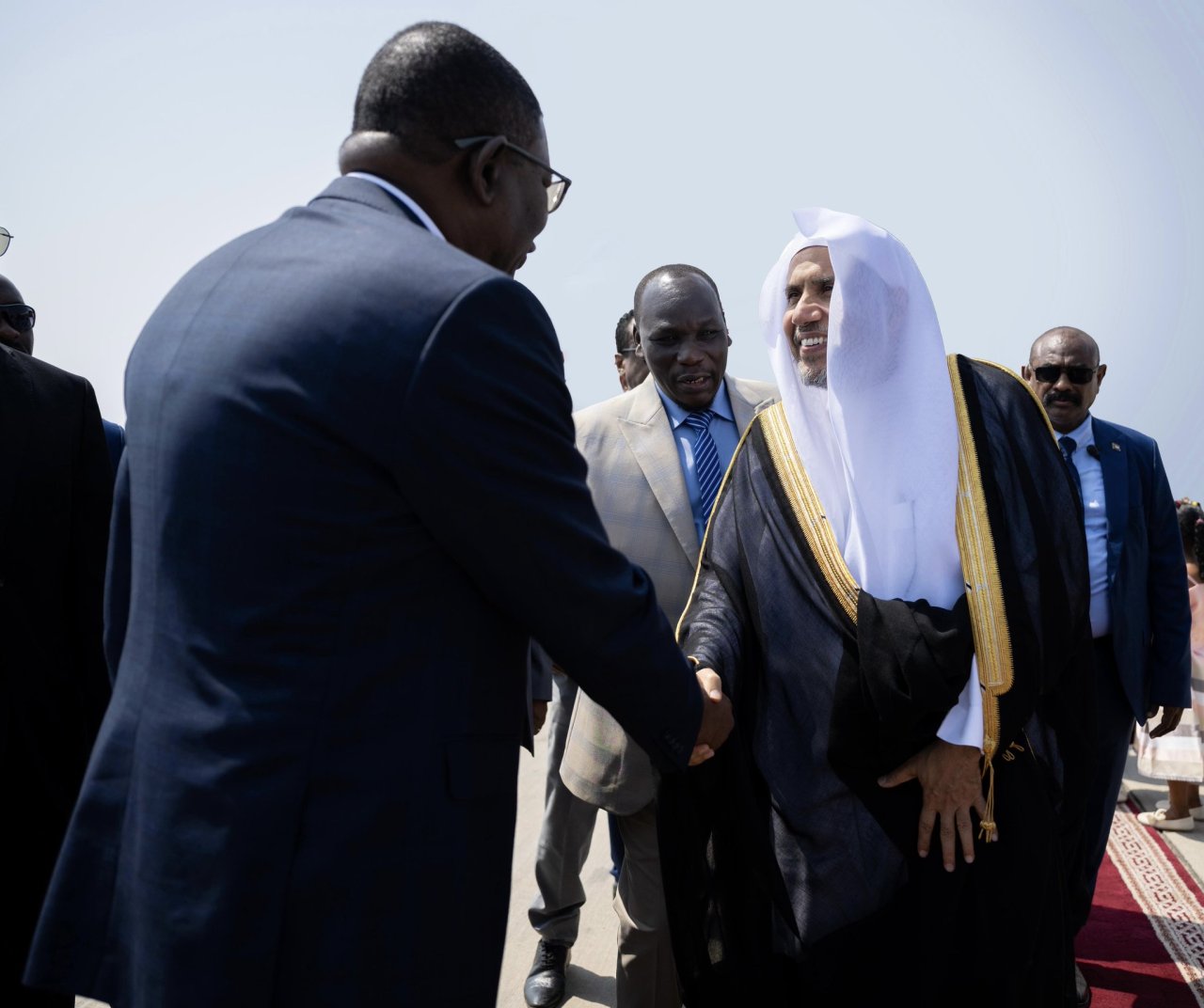 وصل معالي الأمين العام، رئيس هيئة علماء المسلمين، الشيخ د.⁧‫محمد العيسى‬⁩ ‬⁩ إلى جمهورية السودان