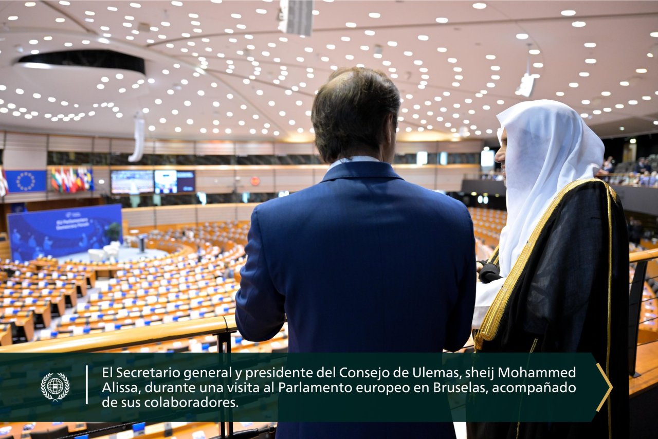 Anoche, el Secretario general, sheij Dr. Mohammed Al-Issa , se reunió en Bruselas con representantes del Parlamento Europeo y sus colaboradores