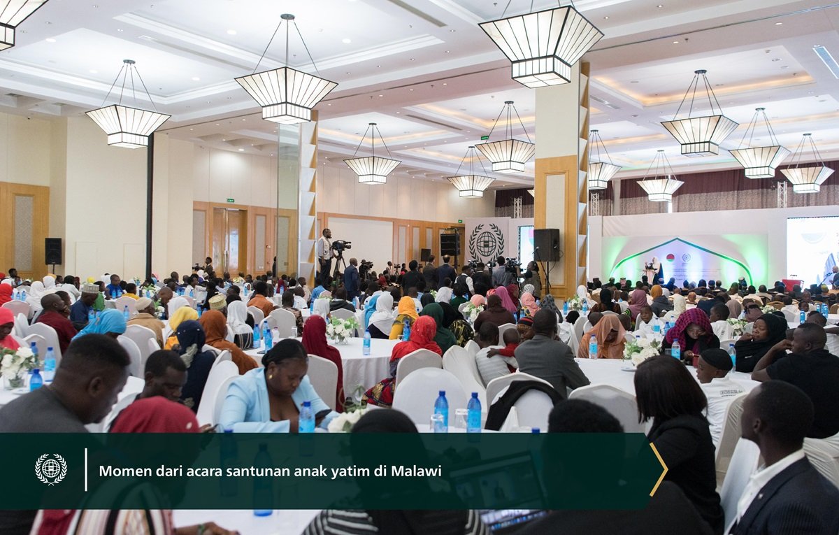 Sebagai penghormatan terhadap 6 ribu anak yatim yang diasuh oleh LMD.. Liga Muslim Dunia merayakan programnya yang ditujukan untuk anak-anak yatim di Republik Malawi, dengan kehadiran Yang Mulia Presiden